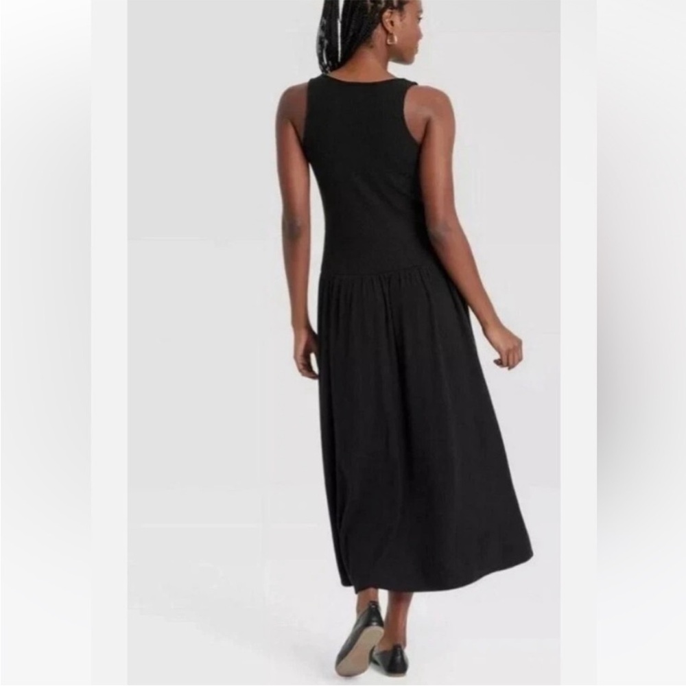Universal Thread - Ribbed Maxi Dress Black Small - Picture 2 of 2